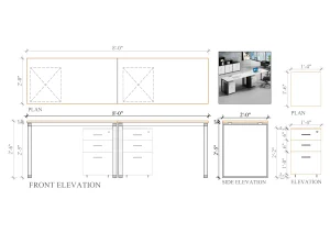 2 Seater Workstation Desk Single face dimensions