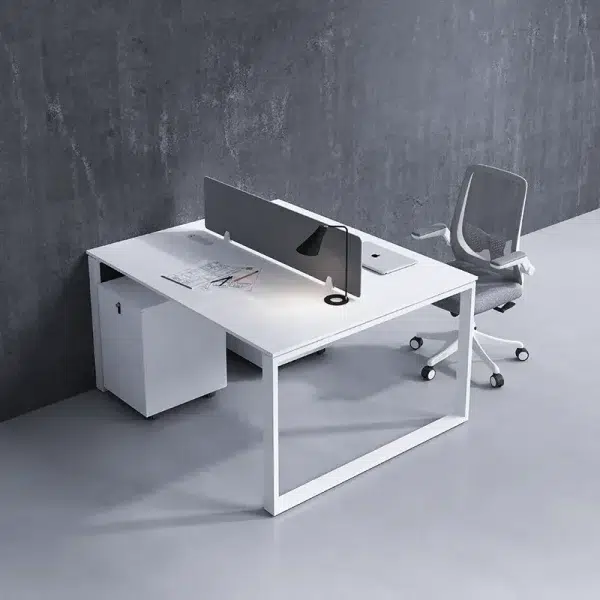 2 Seater Workstation desk white color