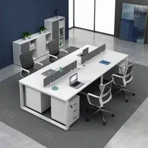 4 Seater Workstation desk white color