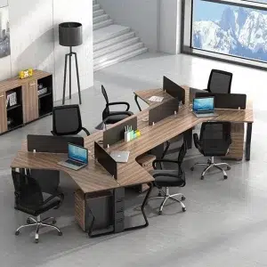 6-Seater-Workstation-Desk-y-shaped-red-oak-black-frame
