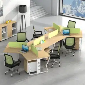 6-Seater-Workstation-Desk-y-shaped-wooden-and-white-combination