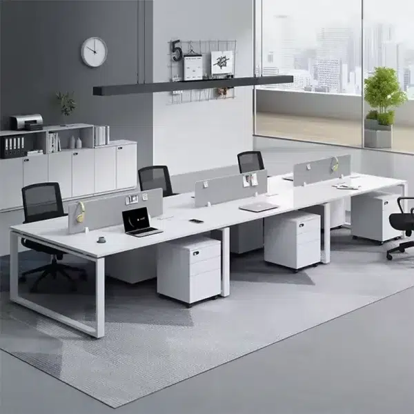 6 Seater Workstation desk white color