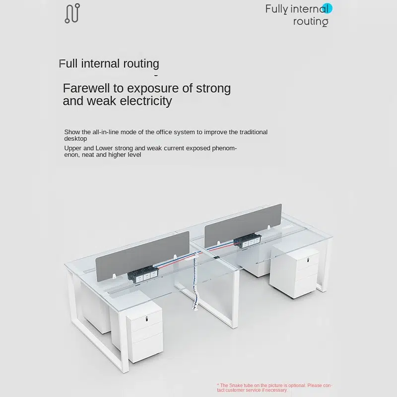 6 seater office desk cubicle series