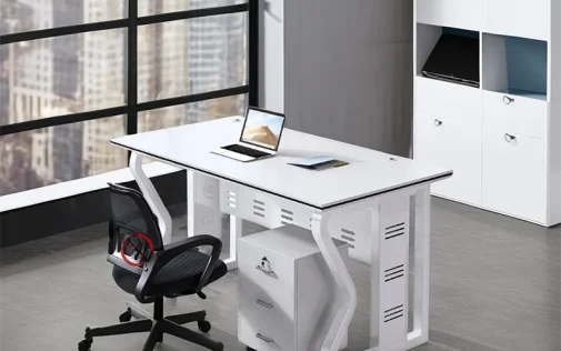 Single-Seater Workstation desk white color