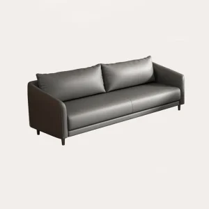 pu leather double seater waiting sofa