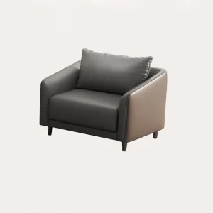 pu leather single seater waiting sofa