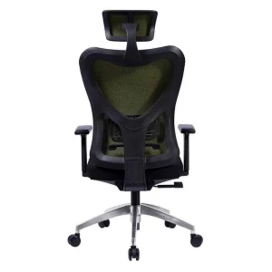 Media Ergonomic revolving office chair with headrest, armrest and hight adjustable.