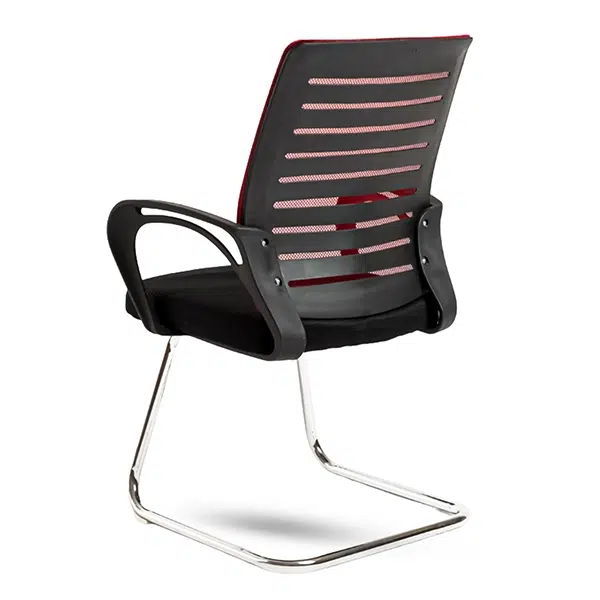 Product Ergonomic Red Mesh Visitor Chair