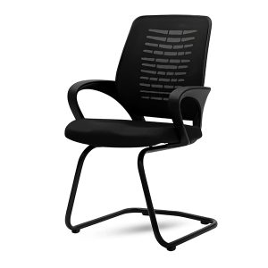 Ergonomic S-Shaped Mesh Visitor Chair